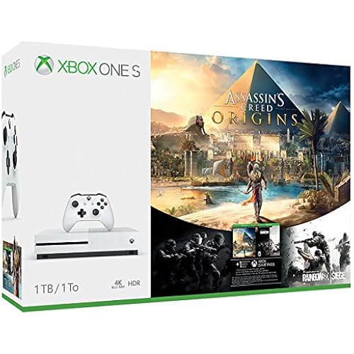 Xbox One S 1TB Console - Assassin's Creed Origins Bonus Bundle [Discontinued] (Renewed)