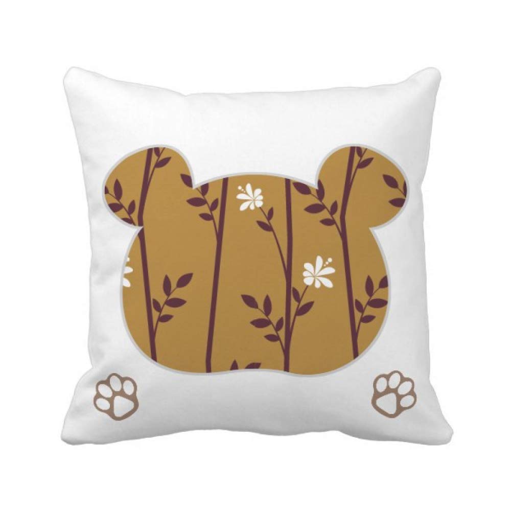 Housse de coussin motif floral et feuilles pour protéger votre canapé