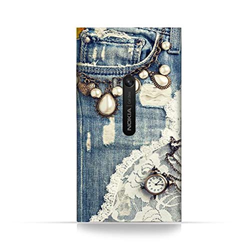 AMC Nokia Lumia 920 TPU Silicone case with Modern Jeans Pattern Design