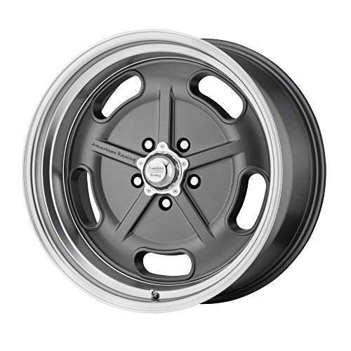 American Racing Salt Custom Wheel - VN511 Flat Magnesium Gray with Diamon Cut Lip Rims - 20" x 8", 0 Offset, 5x127 Bolt Pattern, 78.3mm Hub