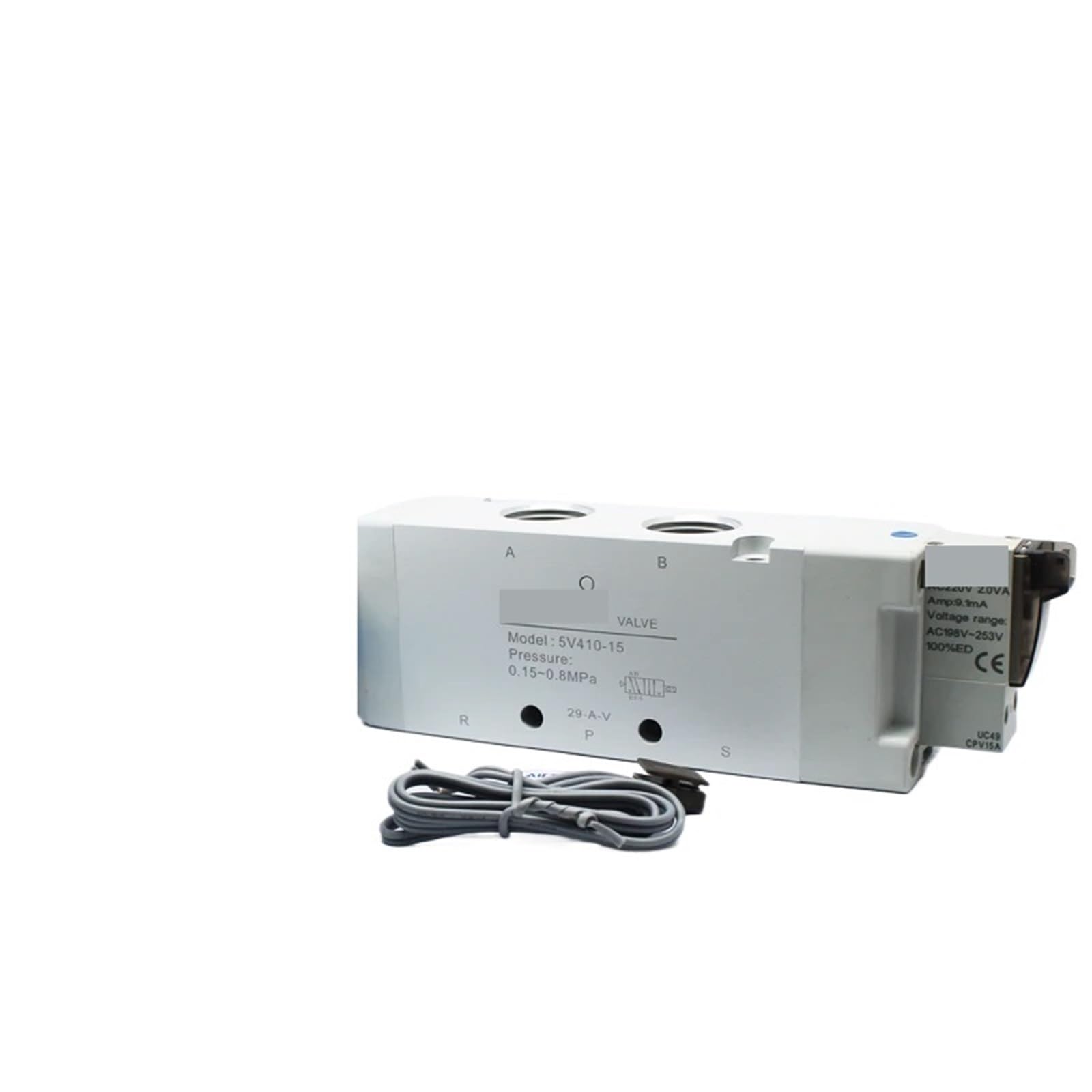 Vanne de régulation pneumatique robuste 5V410-15-AC220V à commutation rapide