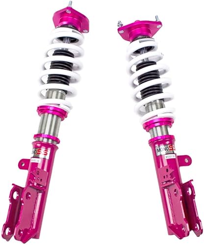 Miniatura 4 de Godspeed MSS0116 MonoSS Kit de bajada de coilover totalmente ajustable, altura de paseo, tensión de resorte y amortiguación de 16 clics, compatible