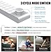 Lightbiz 78 LED Closet Light, Rechargeable Dimmable Motion Sensor Closet Light Wireless Under Cabinet Night Light with 3200mAh Large Battery for Cabinet, Wardrobe, Kitchen
