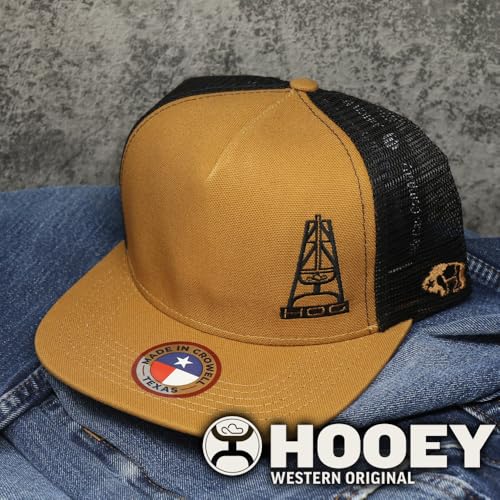Image of HOOEY Oil Gear (HOG) Trucker Hat for Men - Adjustable Snapback Mesh Baseball Cap - Western Work & Casual Wear Breathable Mesh