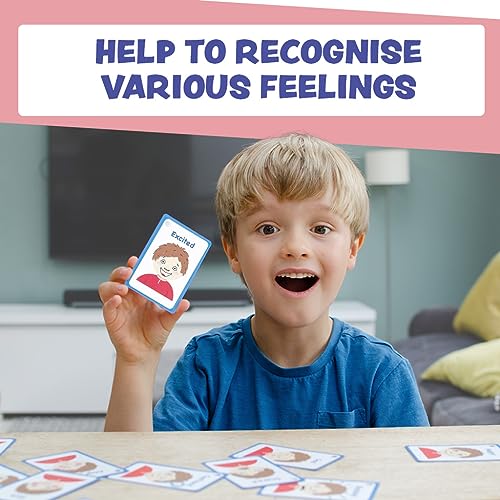 My Feelings And Emotion Boys Flash Cards For Visual Aid Special Ed, Speech Delay Non Verbal Children And Adults With Autism, Special Needs Asd Adhd (White Boy) #TOP2