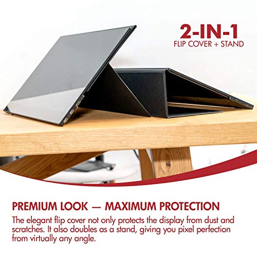 Viotek Linq 16 Inch Portable Monitor – Full Hd 1080P Thin Ips Panel W/Built In Speakers, (2X) Usb Type C, (1X) Hdmi Mini, (1X) 3.5Mm Audio Port - For Laptop, Tablet Or Mobile Smartphone (P16C) #TOP2