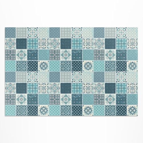 Tapis de sol vinyle pour balcon et porche décoration mosaïque - 2