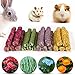 PStarDMoon Rabbit Chew Toys for Teeth, Timothy Grass Carrot Sticks for Guinea Pig Hamster Chinchilla Squirrel Bunny Small Rodent Animals (20 pcs)