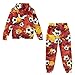 Biyejit Graffiti Soccer Pattern Boys Tracksuit Zip Up Pullover Hoodie Jogging Pants Set 2 Pieces Sweatsuit for Kids Fashion Sweatshirt Set Sportswear