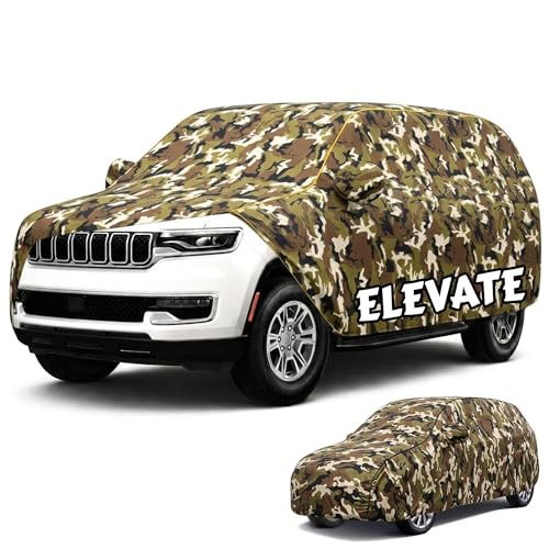 Image of Perfect Waterproof Car Cover Custom fit for Elevate Cover (All Models & Varrient) 2021-2026 | 6 Layers All Weather Waterproof Sun Rain UV Dust Protection Outdoor Indoor Full Car Covers - Jungle