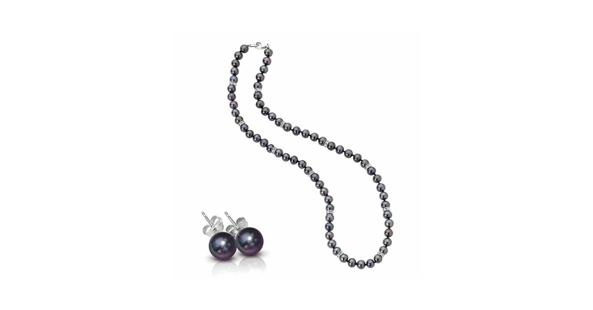 Amazon.com: Midnight Spell Black Pearl Necklace with