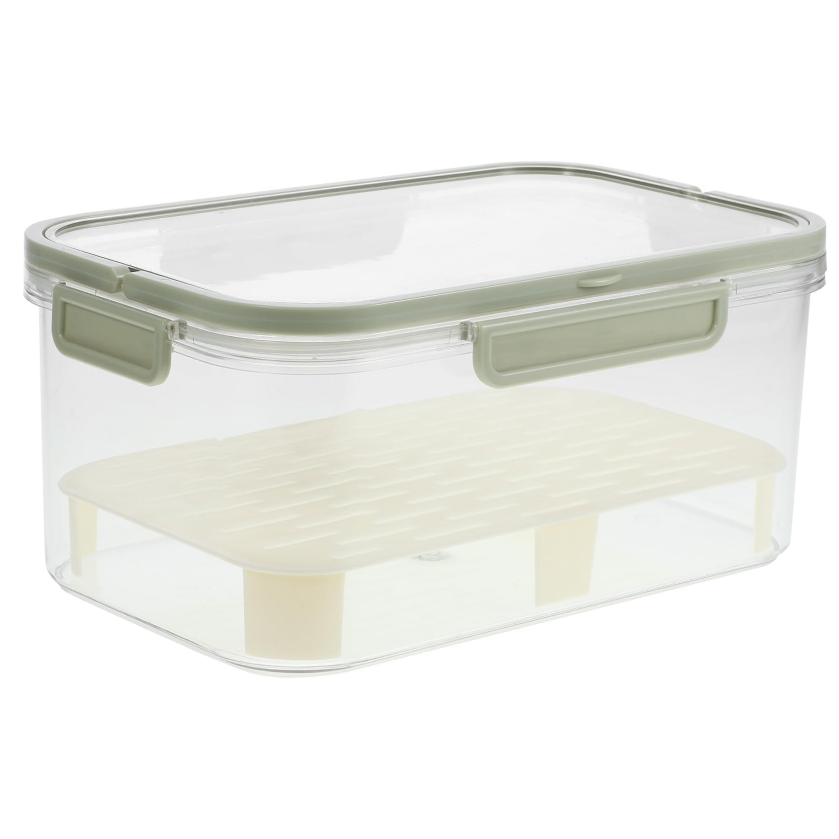 Alipis 2 Pezzi Più Croccante Deposito Alimentare Contenitori Di Cibo Vano Lunchbox Con Compartimento Contenitori Di Conservazione Degli Alimenti Congelatore Frigoriferi Contenitore Pp