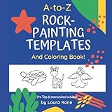 A to Z Rock Painting Templates and Coloring Book