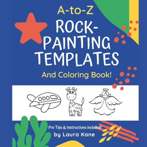 A to Z Rock Painting Templates and Coloring Book