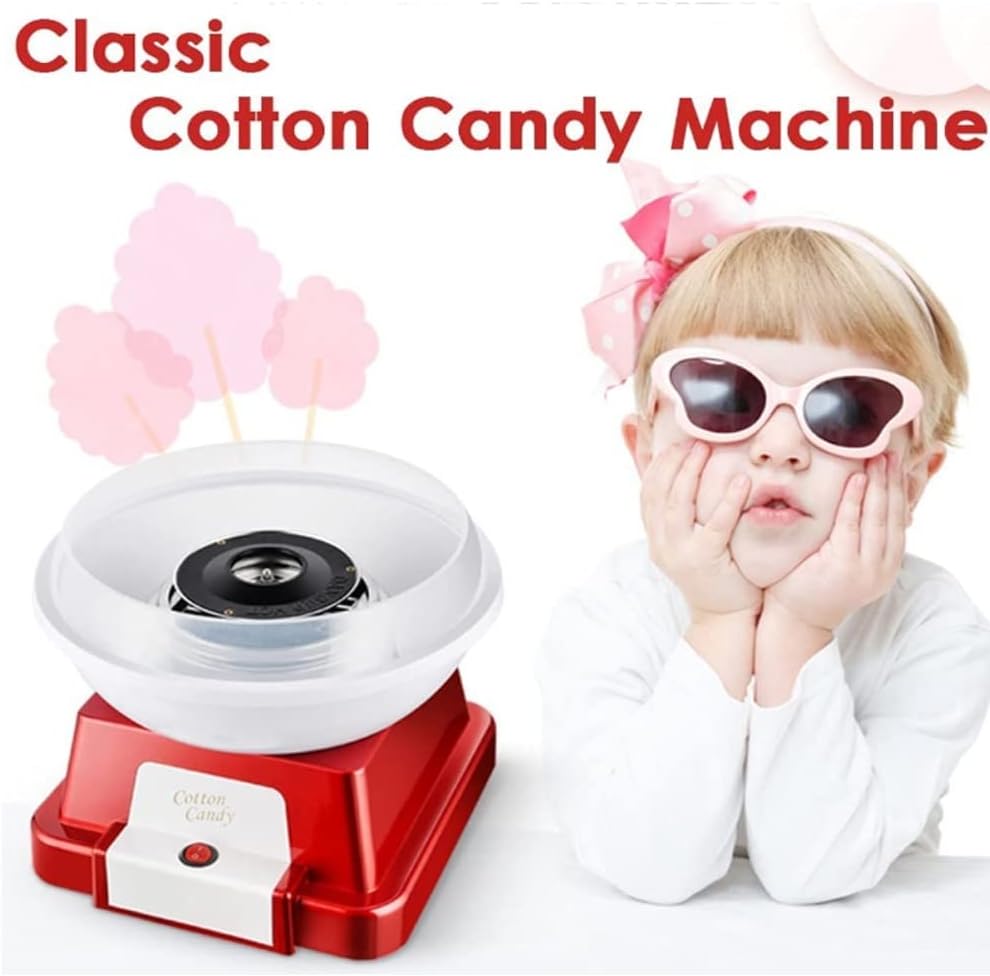 Mini Marshmallow Machine Home DIY Kids Marshmallow Machine Sugar Free Or Hard Candy Piano Paint Body for Birthday Homemade Sweets (Color : B) (B)