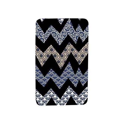 Haodasi 3-Teiliges Badematten Set - 3D Geometrie Muster Dekorative 3 stücke Skidproof Soft Pedestal Teppich + Deckel… – Bild 3