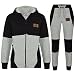 Kids Jogging Suit Boys Girls Designer's Tracksuit Zipped Top & Bottom 7-13 Years
