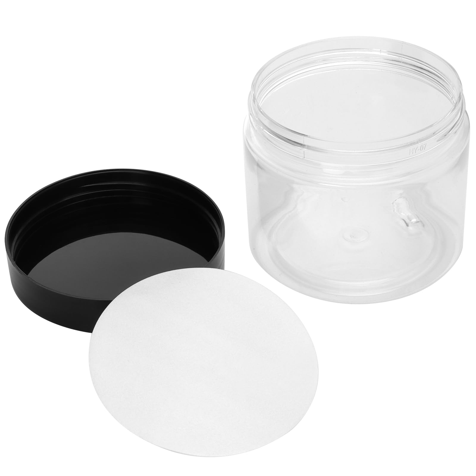 PINGEUI 36 Pack 120ml Small Round Plastic Jars, Wide Mouth Storage Jars with Black Lids - Image 4