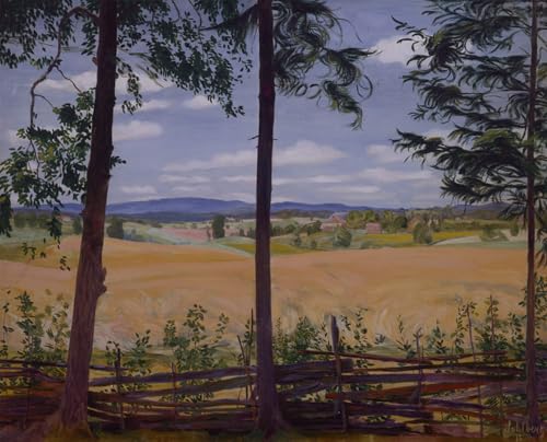 Art mural pour grand mur vide tableau Harald Oscar Sohlberg De Ås