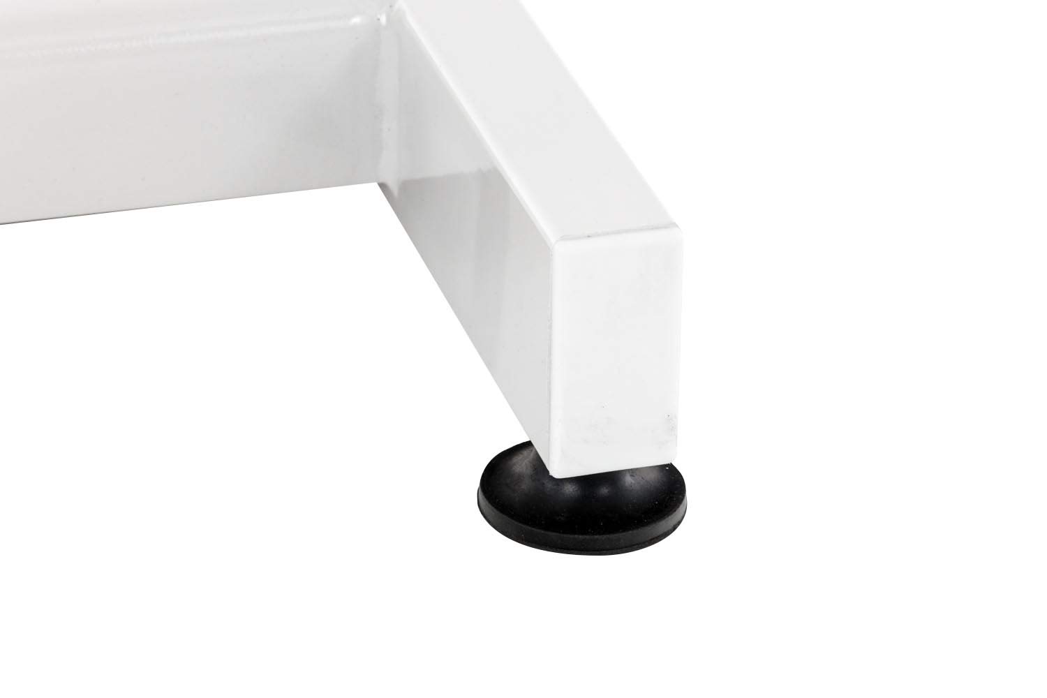CLP Lettino Idraulico Centri Estetici in Similpelle Regolabile 60-75 CMI Letto Idraulico Massaggi Reclinabile con Braccioli, Colore:Bianco