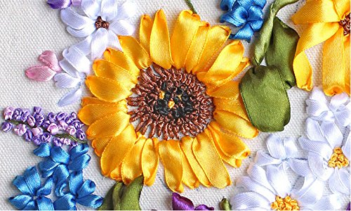 Embroidered Picture Landscape Silk Ribbon Embroidery Flowers -   Silk ribbon  embroidery patterns, Silk ribbon embroidery, Ribbon embroidery