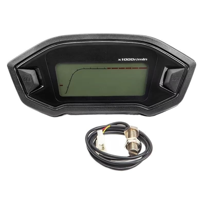 Compteur vitesse moto pour vos roadtrips avec affichage numérique ajustable en sept coloris