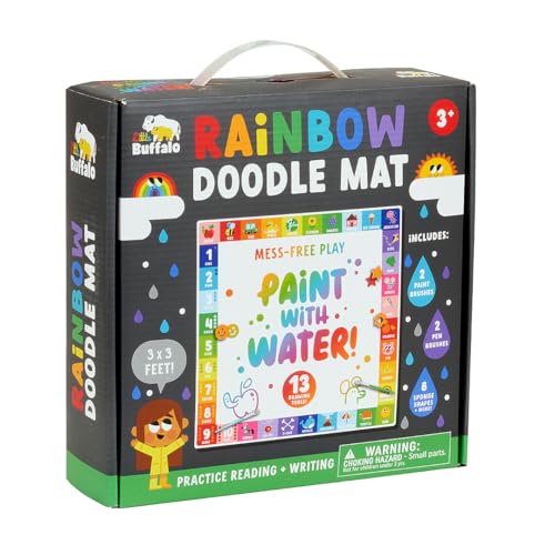 Little Buffalo Jumbo Rainbow Water Doodle Mat