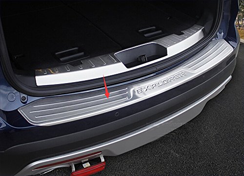 Salusy Outer Rear Bumper Sill Plate Guard Cover Compatible With Ford Explorer 16 17 18 19 Buy Online In India At Desertcart In Productid