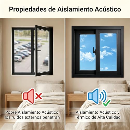 Ventanas correderas de aluminio transparente de 5mm para locales anexos 6