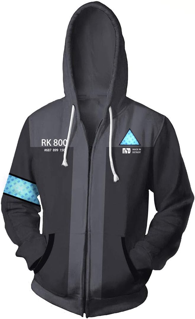 3D Detroit Fashion Cosplay Hoodie Jacket Costume