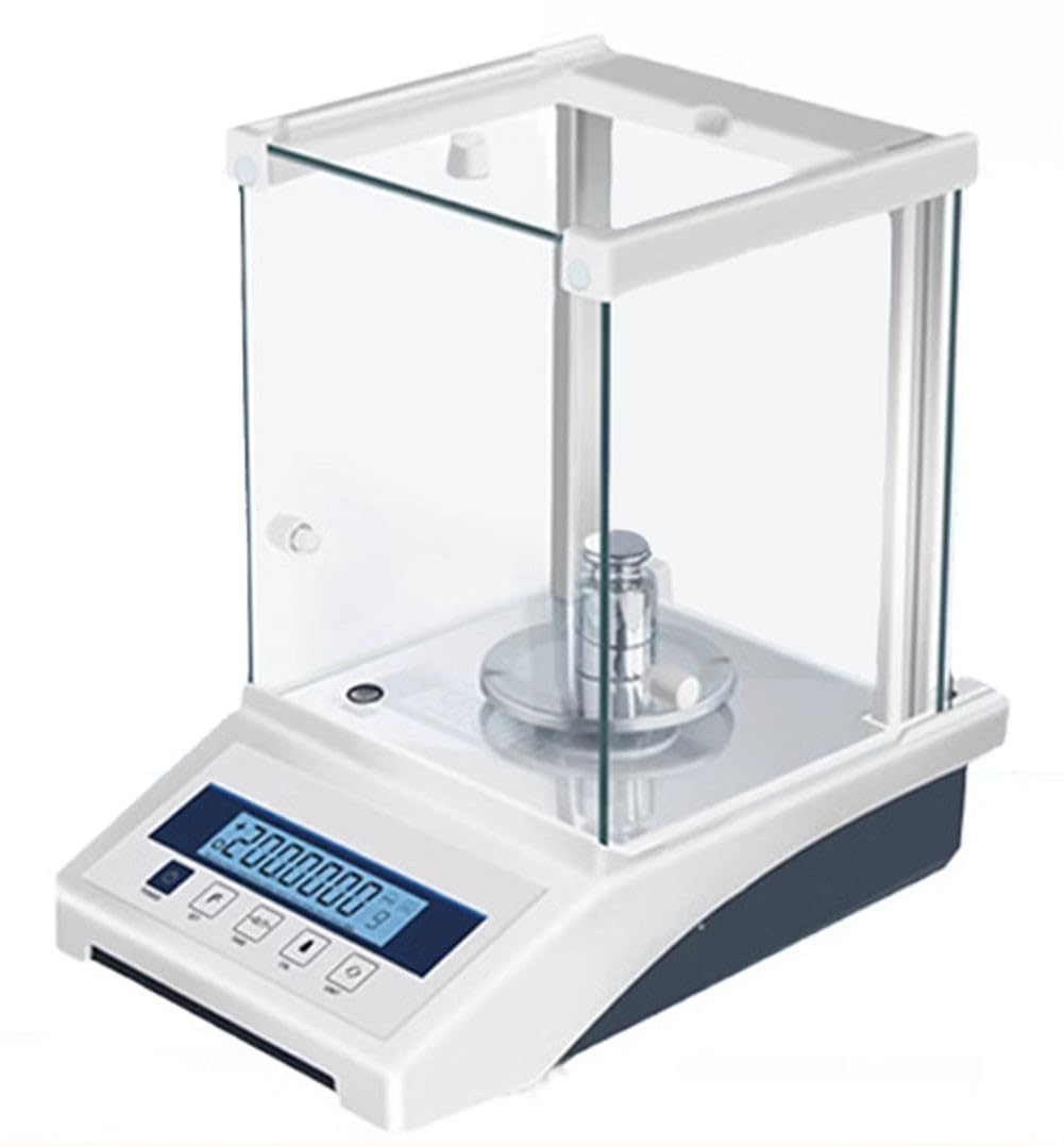 HPTHLY Precision Lab Scale,Analytical Balance,Digital Analytical Scale,with LCD Display/Glass Windshield,for Jewelry Store (210g)