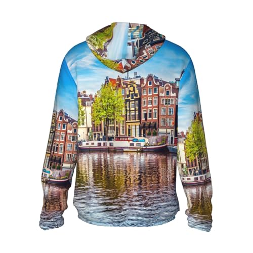 Amsterdam Netherlands Men'S Women'S Sun Protection Hooded Jacket Summer Fashion Sun Protection Hoodie Shirt2