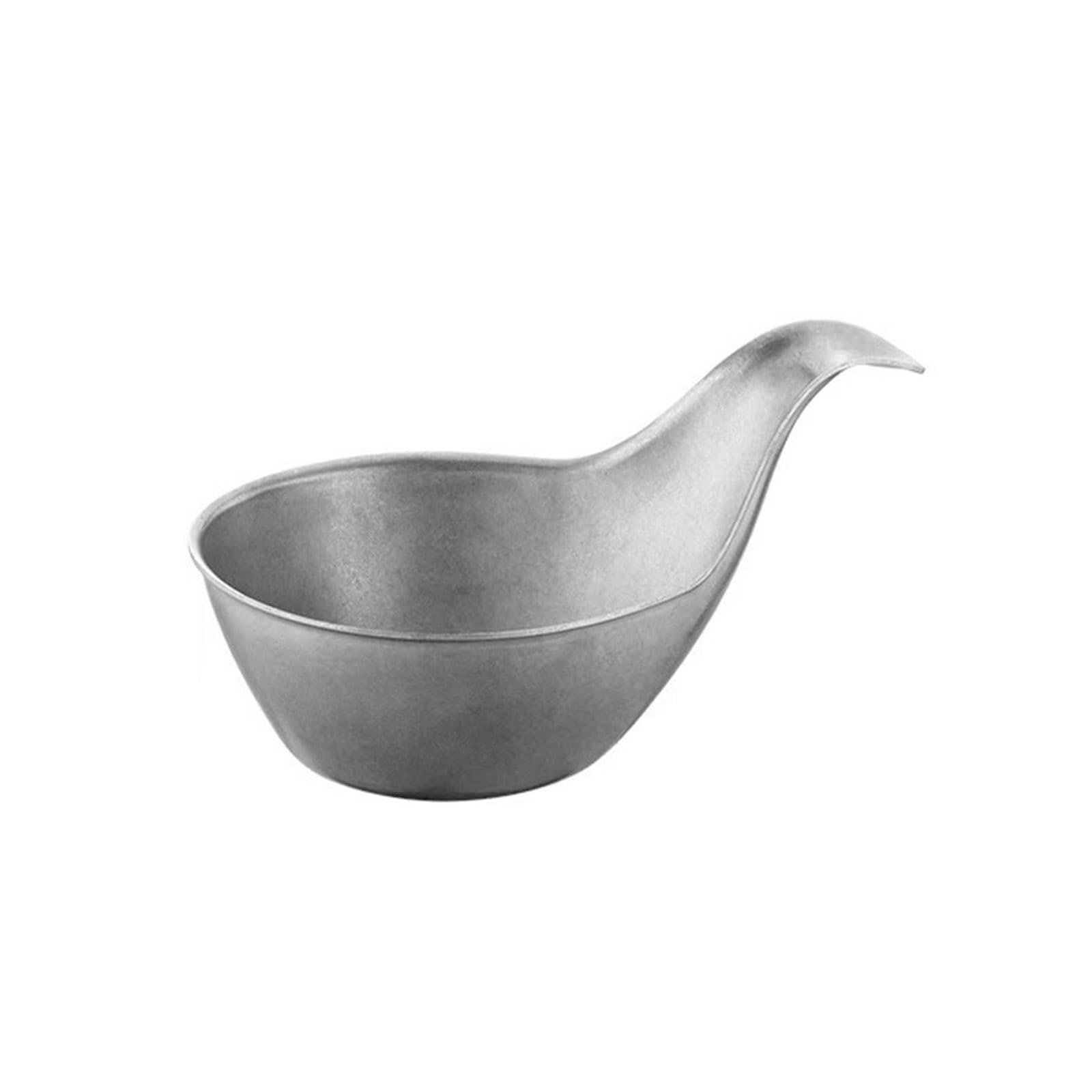 jiingekk Easy to Clean 304 Stainless Steel Sauce Cup with Nonslip Handle Condiment Container Kitchen Essential Kitchen Sauce Cup