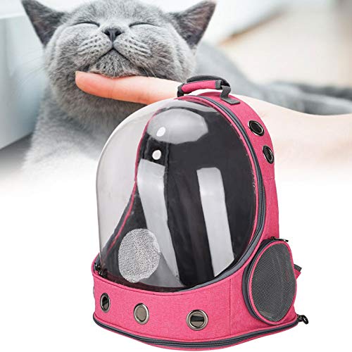 Mochila para animais de estimação, bolsa transparente para gatos, suprimentos para transporte de ani