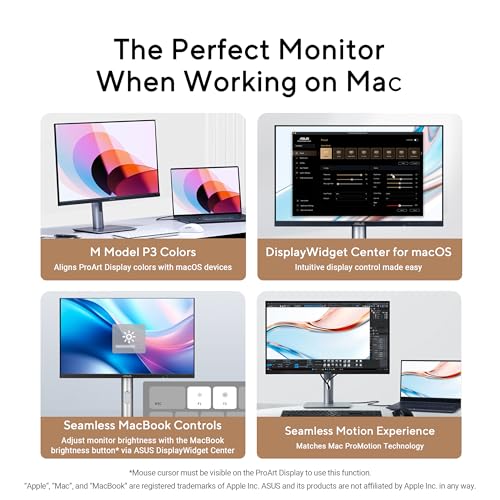 Image of ASUS ProArt PA249CGV 24 Inch 144 Hz, USB-C Professional Monitor for Mac