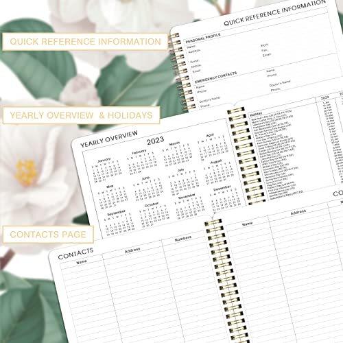 2023-2024 Planner - Academic Planner 2023-2024 From July 2023 - June 2024, 8" X 10", Weekly & Monthly Planner With Thick Paper + Twin-Wire Binding + Printed Tabs - Green #TOP4