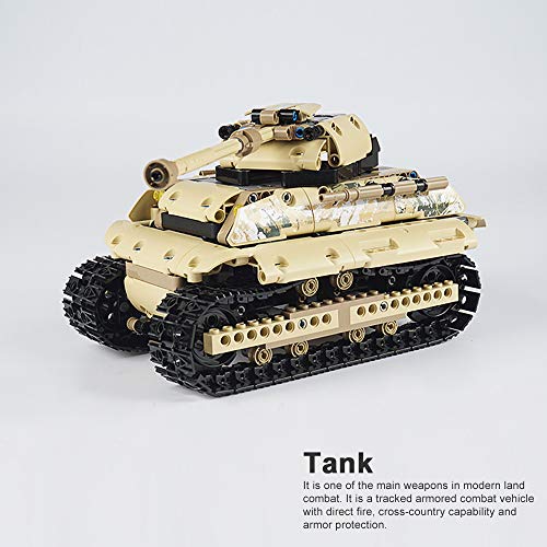 image for QiQing Tank Building Set of Heavy Tracked Toy Tanks Model for Boy Chil