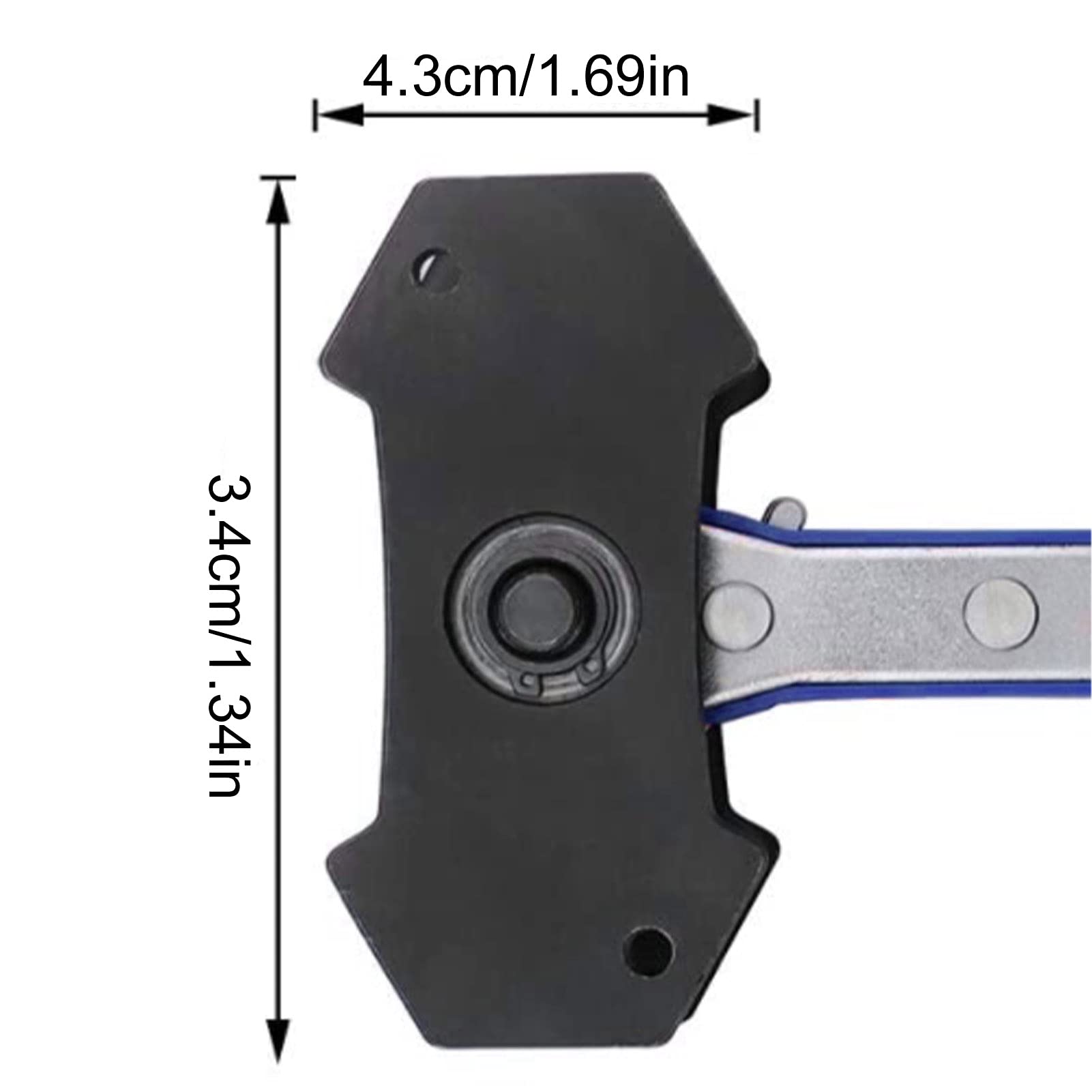 Outil Portatif 4 en 1 pour la Réparation des Freins de Voiture - Presse d'Étrier, Étendeur de Piston 360°, Clé à Cliquet - Idéal pour le Remplacement de Freins (Bleu)