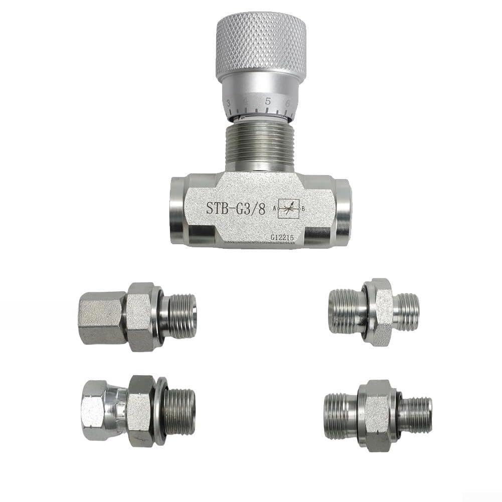Válvula STB de control de flujo G3/8 de 3/8 pulgadas para mini excavador