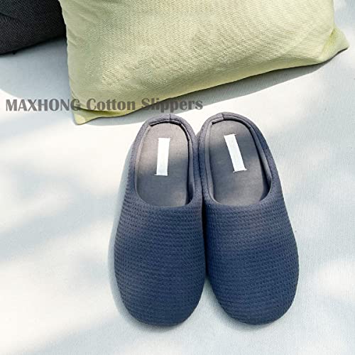 Womens Cotton Lightweight House Slippers With Memory Foam, Washable & Cozy Slip On2