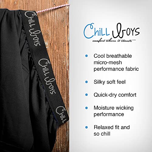 Chill Boys Men's Comfortable Performance Boxers- 3 Pack, Breathable Underwear, Soft Quick-Dry Boxer Shorts (3Xl, Performance Black) #TOP5