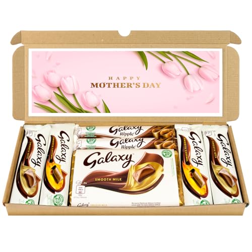 Selection Box Chocolate Hamper | Letter Box Gift | Fullsize Galaxy Chocolate bars | Ideal Gifts For Women, Men, Kids (Mothers Day)