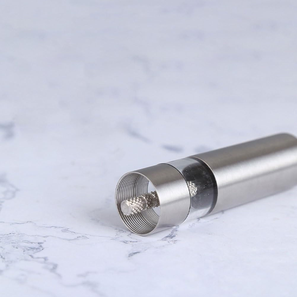 Stainless Steel Manual Pepper Mill Ergonomic Spice Grinder for Freshly Ground Pepper Coarse Perfect for Kitchen Cooking Bbqs and Parties