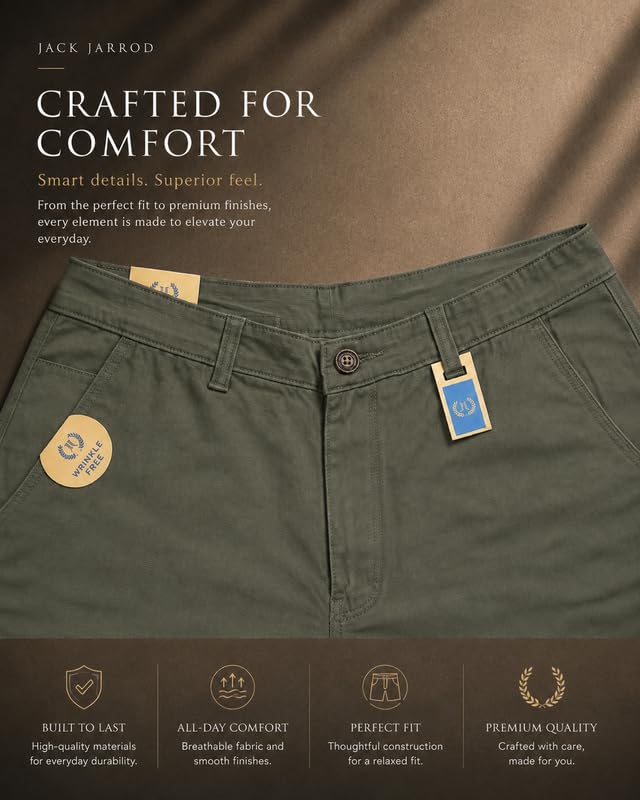 Image of Comfort Fit Shorts for Men & Women | Cotton Stretch Fit | 32-44