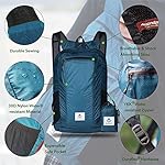 4Monster Hiking Daypack,Water Resistant Lightweight Packable Backpack for Travel Camping Outdoor - Image 2