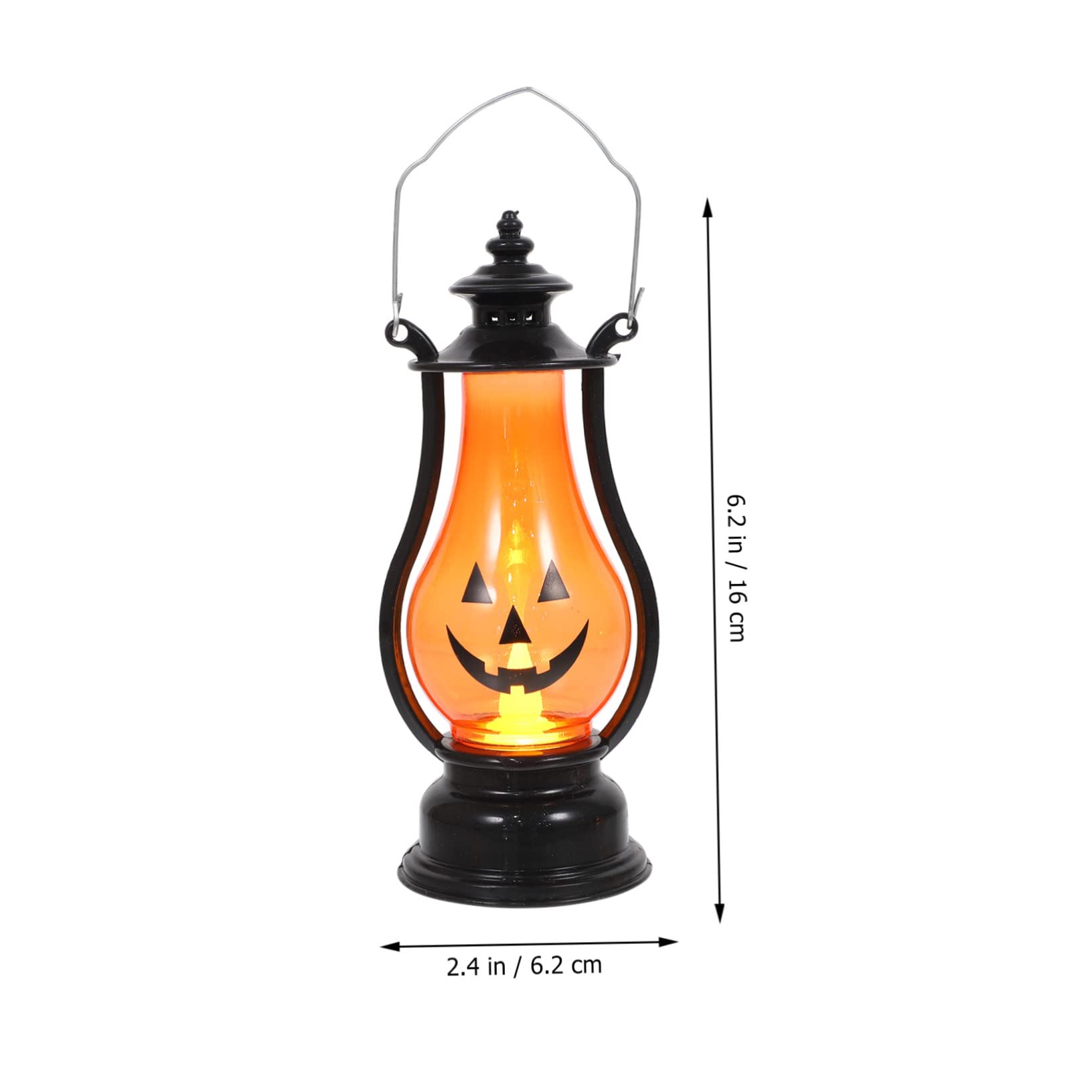 ULTECHNOVO Halloween Handheld Lanterns Pumpkin Decorative Lights for Indoor Outdoor Use for Halloween Easy to Hang Place Tabletop