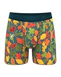 Shinesty Ball Hammock Boxer Brief - Pouch Underwear For Men with Fly, Naughty Leaves, L