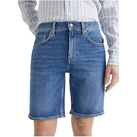 Tommy Hilfiger Herren Jeans Shorts Brooklyn Short Stretch Cover