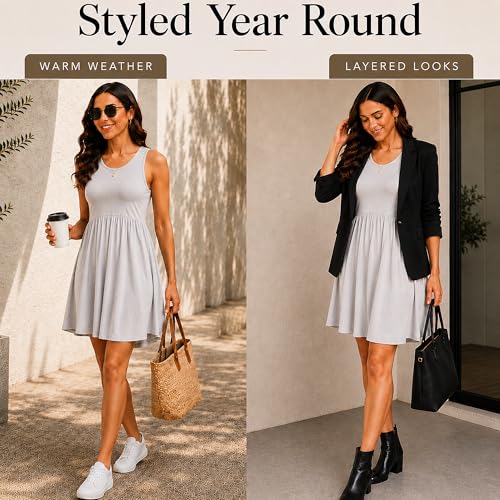 Image of Miss Lavish London Sleeveless Dresses for Women -Casual Summer Dresses with Pockets, Women's Fashion Midi Dress