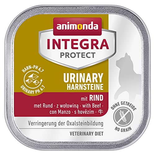 animonda INTEGRA PROTECT Katzenfutter nass Urinary Oxalstein Huhn (16 x 100g), vom Tierarzt empfohlen bei Harnsteinen, mit Veterinären entwickeltes Diätalleinfutter für erwachsene Katzen